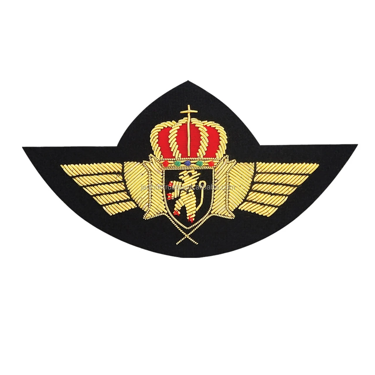 Best Quality Hand Made Embroidery Bullion Wire Badges New Style Embroidered Badge For Sale