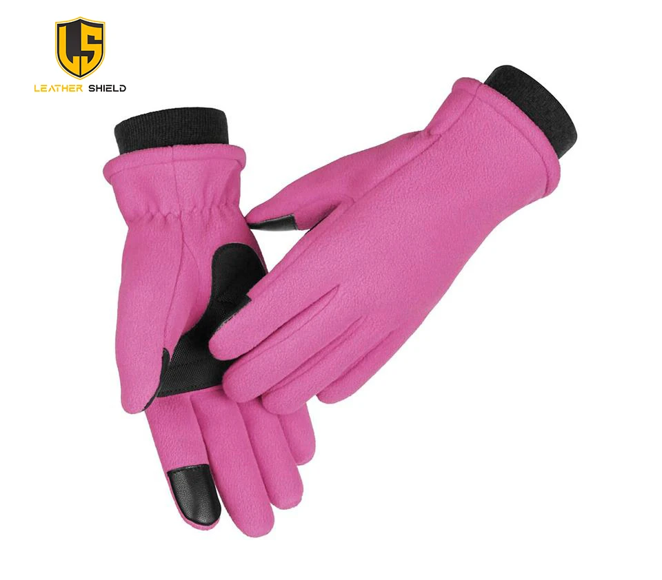 warm polar inner glove liner black thermal lined winter fleece gloves for men women