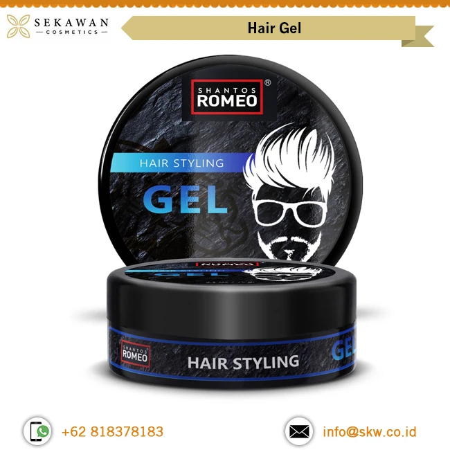 Private Label Available Medium Hold Normal Hair Smooth and Natural Hair Gel for Men