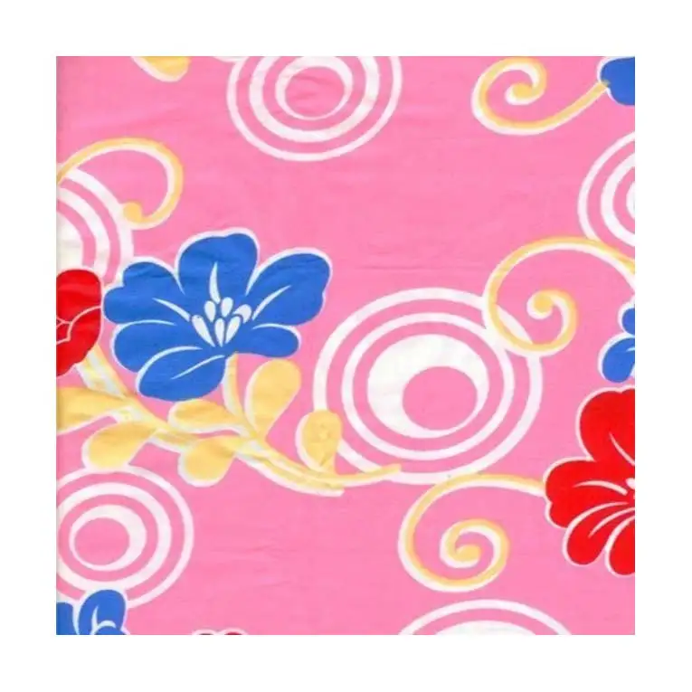 Screen and Digital Spandex Stretch Fabric 97% Polyester 3% Dull Rotary Amarni Satin