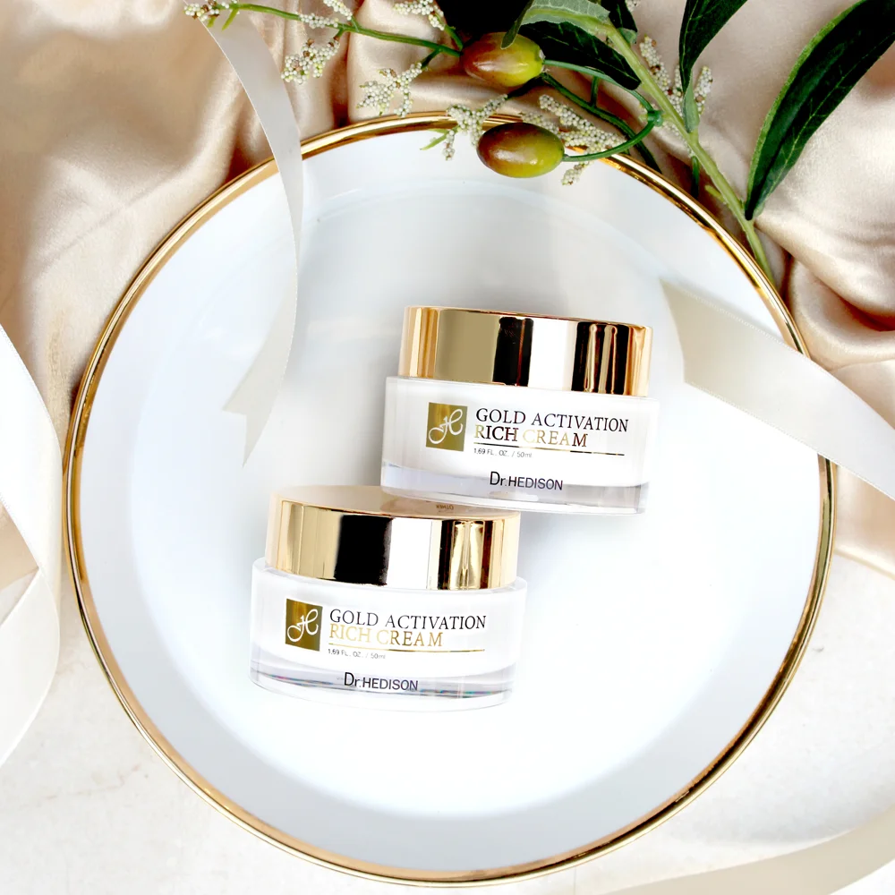 Dr.HEDISON GOLD Activation Rich Cream 50ml - CPNP Made in Korea - Anti-wrinkle aging Vitamin Whitening Soothing Moisturizing