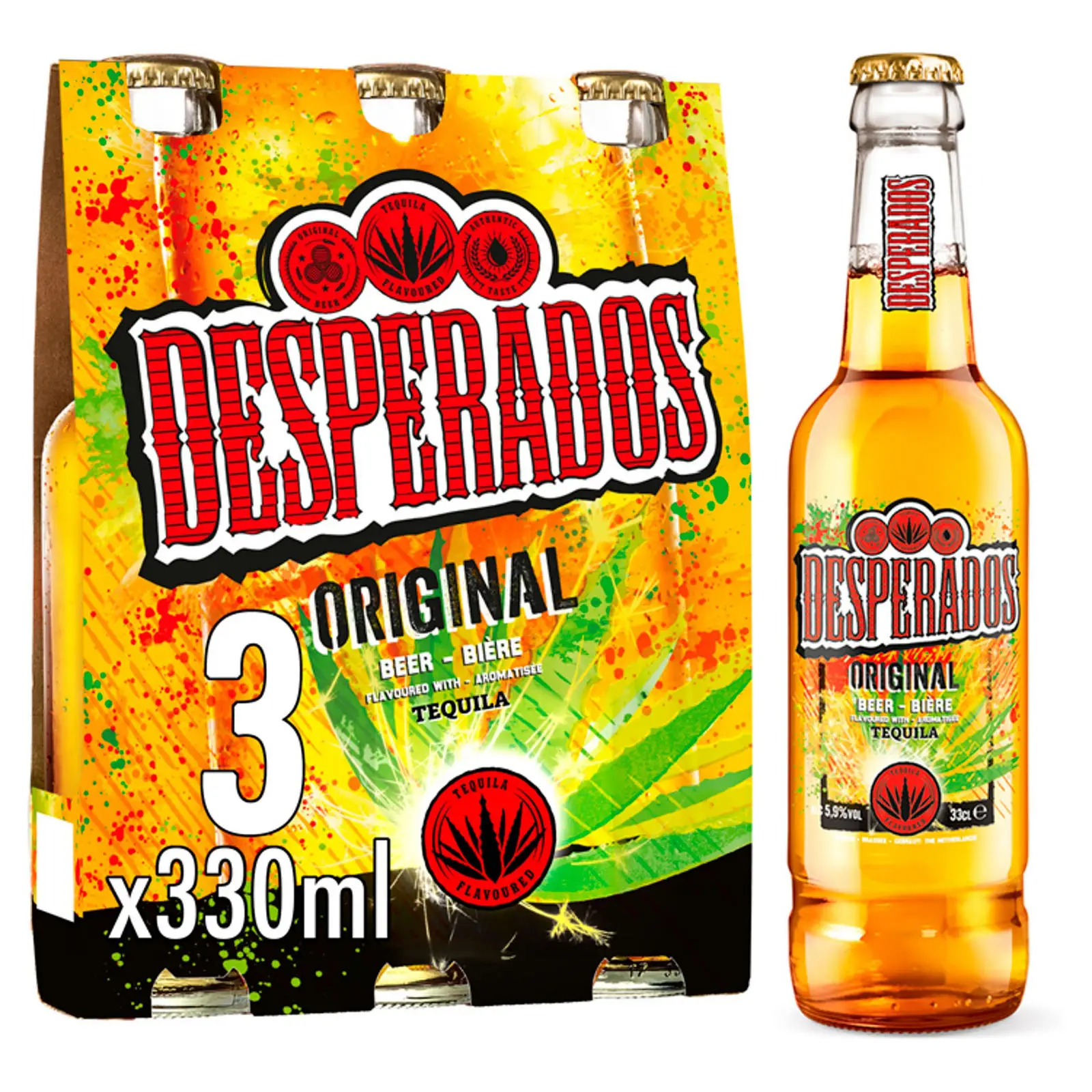 Оптовая продажа оптом, дистрибьютор пива Desperado Taquila со вкусом оригинального Desperados
