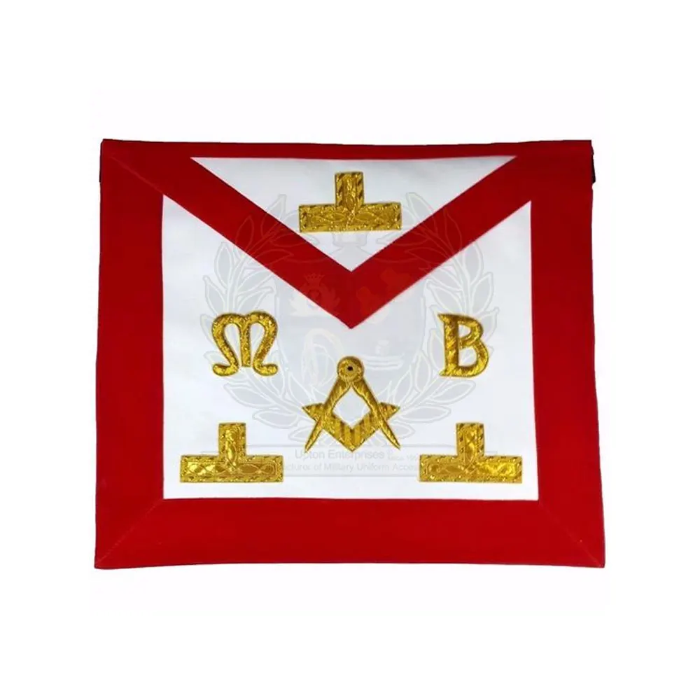 High Grade Master Masonic Apron Hot Premium Quality Hand Embroidered Regalia Masonic Apron