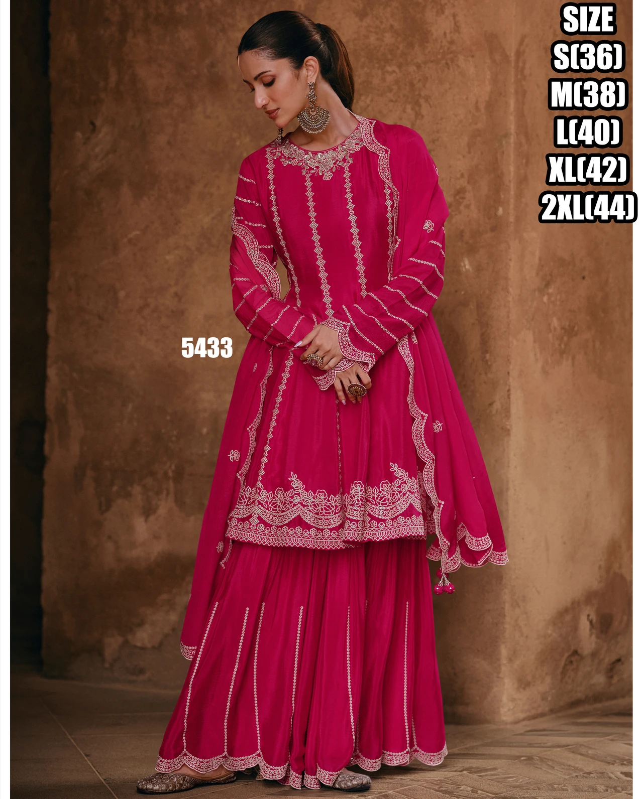 Pakistani Concept Indian Designer Georgette Embroidery Salwar Palazzo Salwar Kameez Suit Wedding Party Dress for Ladies Surat