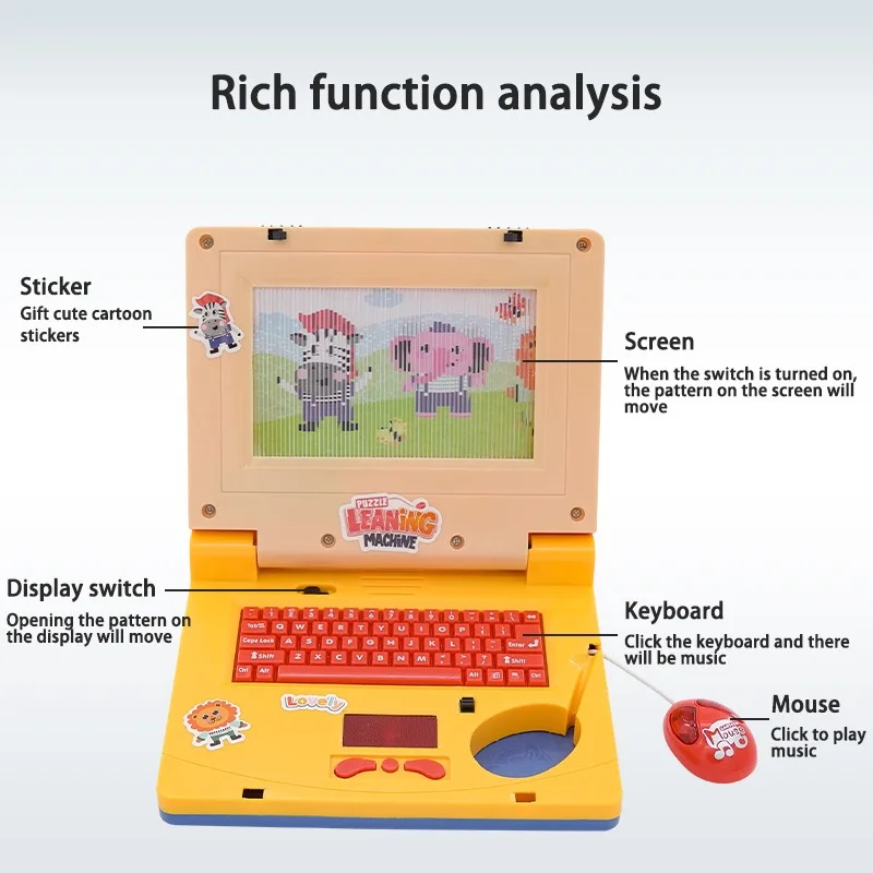 2023 New Arrivals Kids Laptop Learning Machine Computer Toy Early Kids Learning Machine Educational Toys