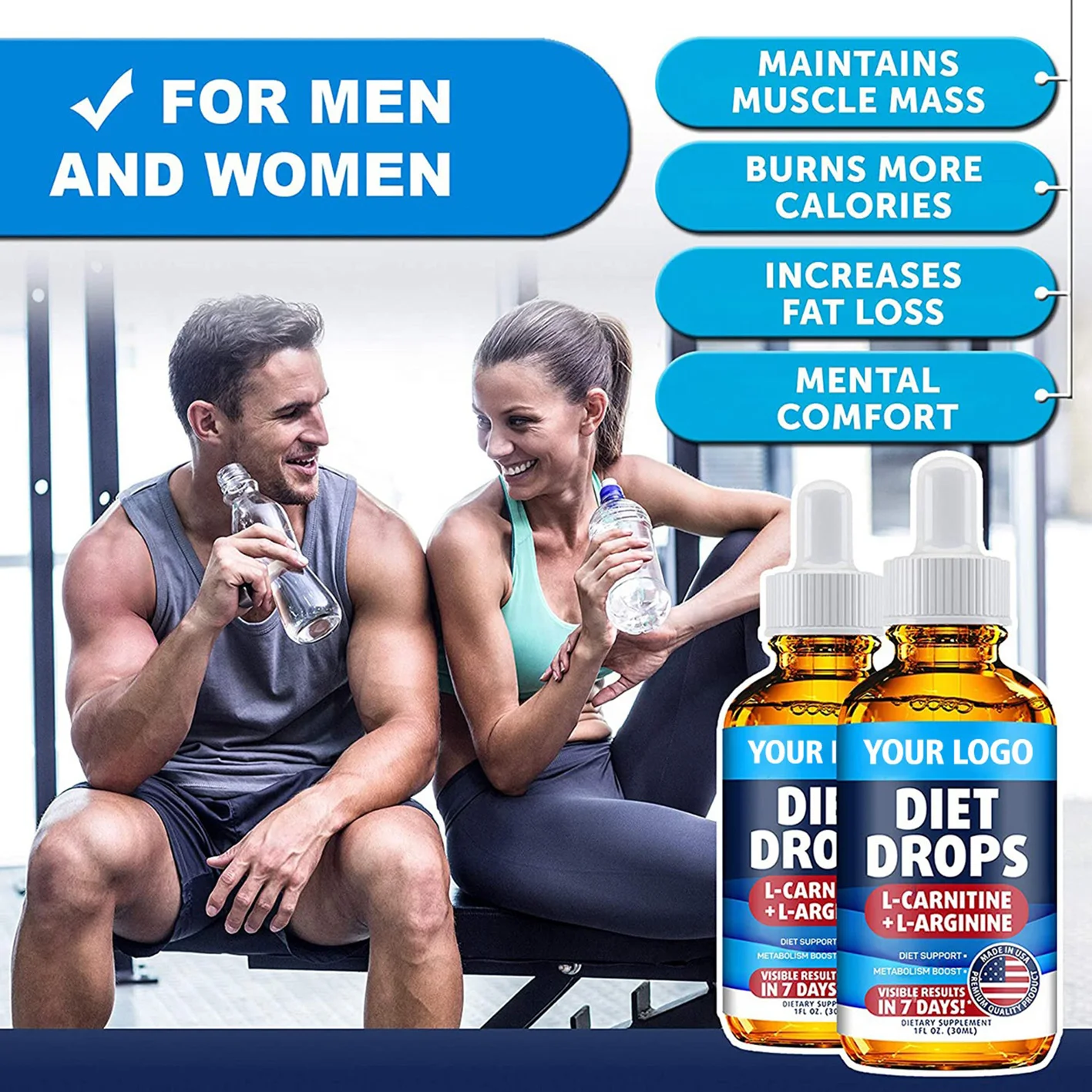 Factory Price Advanced Metabolism Booster Appetite Suppressant Liquid Lipo Spray Oil Weight Loss Rub Fat Burner Drops Raspberry