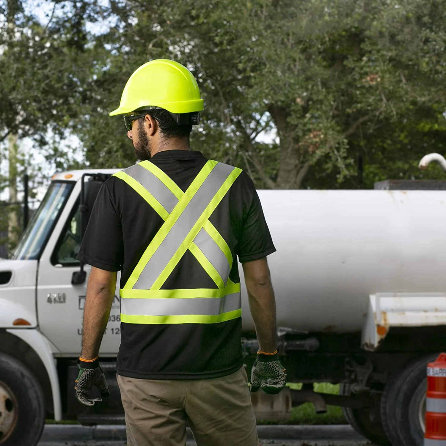 Оптовая продажа рабочая одежда от производителя двухцветная Светоотражающая Защитная футболка Рабочая Футболка с высокой видимостью и коротким рукавом