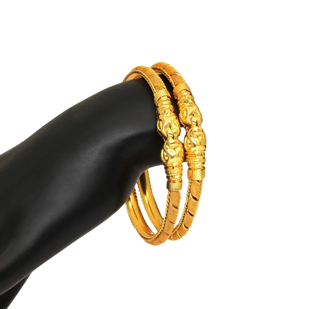 Latest Exclusive DesIgner Light Weight with Gold Color 1 Pair Of Bangle all sizes Collection For Women And Girls 2022