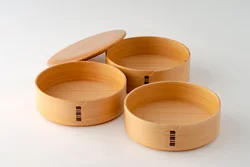 Japanese Three Tiers Box Wooden Handmade Traditional Products Made In Japan Tools Accesorios Rice Box