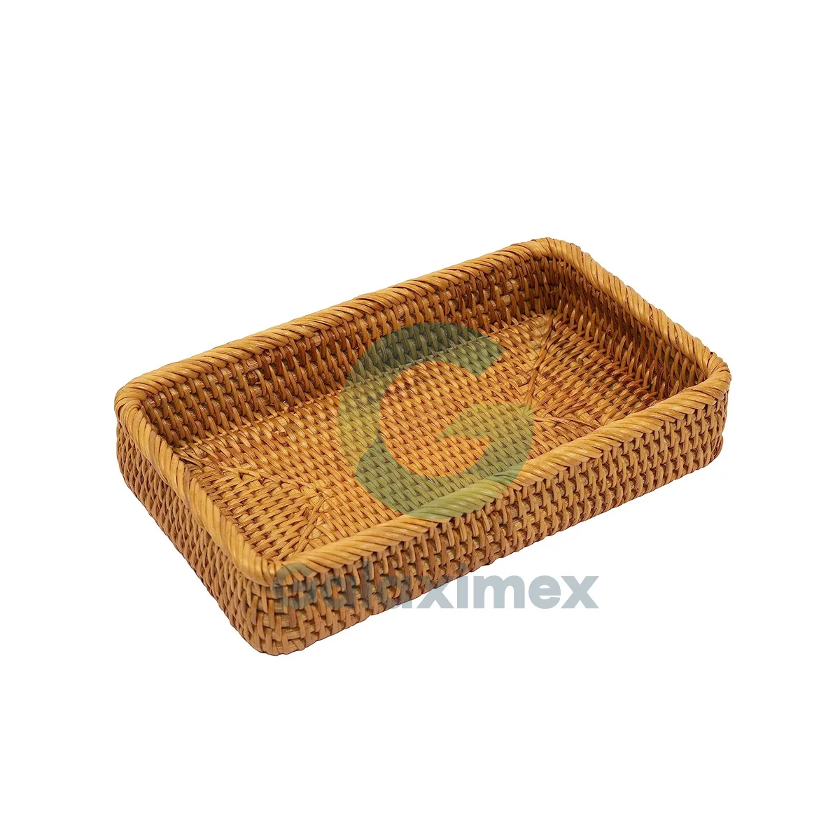 Cheap Price Factory wholesale Eco-friendly rect Natural Rattan wicker Reusable Handmade 100% woven serving trays wicker baskets