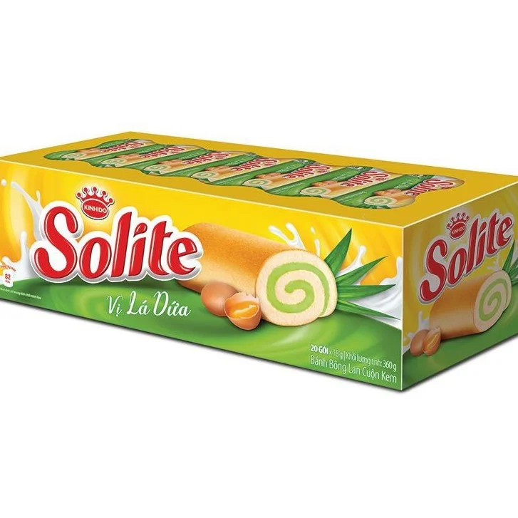 Легкая и мягкая детская пищевая коробка Pandan лист Solite крем для торта упаковка оптовая продажа Сделано во