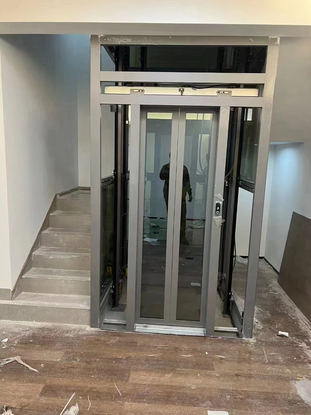 2-5 Floors Small Shaftless Residential Elevators Hydraulic Ascensor House Villa Lift Passenger Home