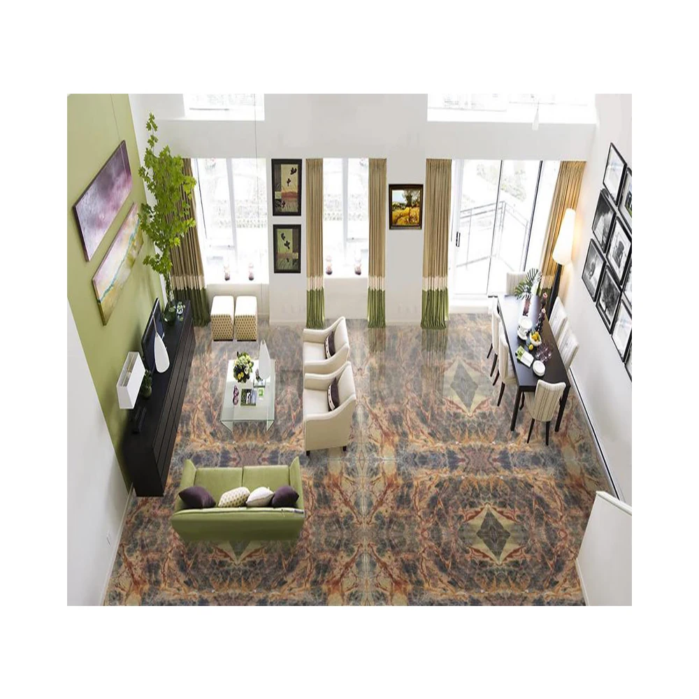 Top Quality Rainforest Brown Marble Luxury Stone Slabs At Best Price