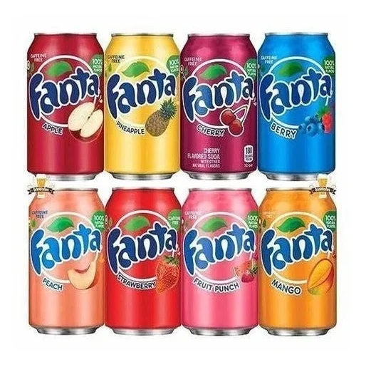 Original Fanta Orange/Fanta Exotic/Fanta Lemon, Fanta Tropical and other soft drinks (All sizes )
