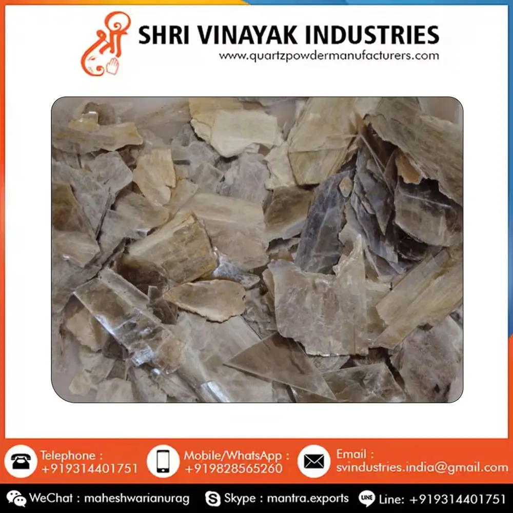 Wholesale 200 Mesh Best Quality Muscovite Mica Scrap  Industrial Use for Painting with Attractive Mica Flakes Appearance
