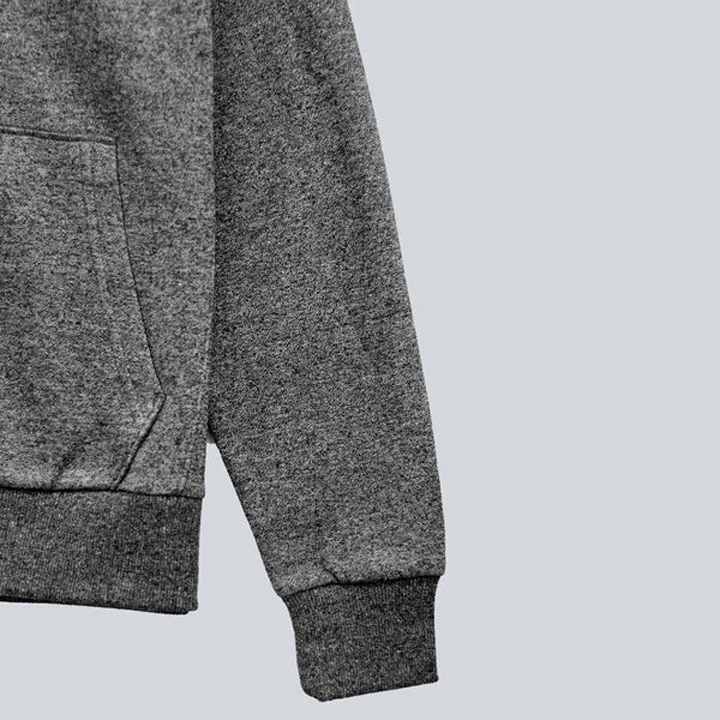 2023 Hot Sale Customised Logo Zipper Sweat Hoodie New Fashion Pocket Zip up Branded Sweat Hoody with Puff Technique