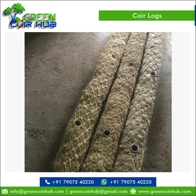 Лучшая рыночная цена топ продаж 100% чистый контроль эрозии материал кокосового волокна бревна от лучшего поставщика