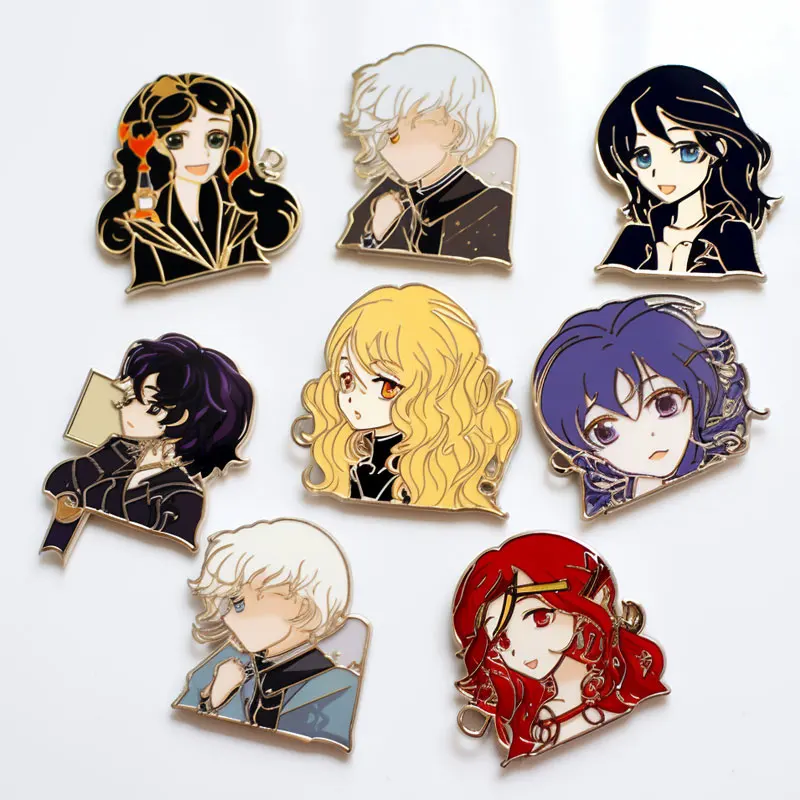 comic book cartoon souvenir custom soft enamel pins pins anime