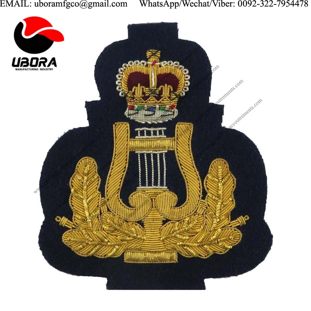 Bullion Patches Blazer badge Gold&Silver Wire RAF Display Team 12cm x 12cm