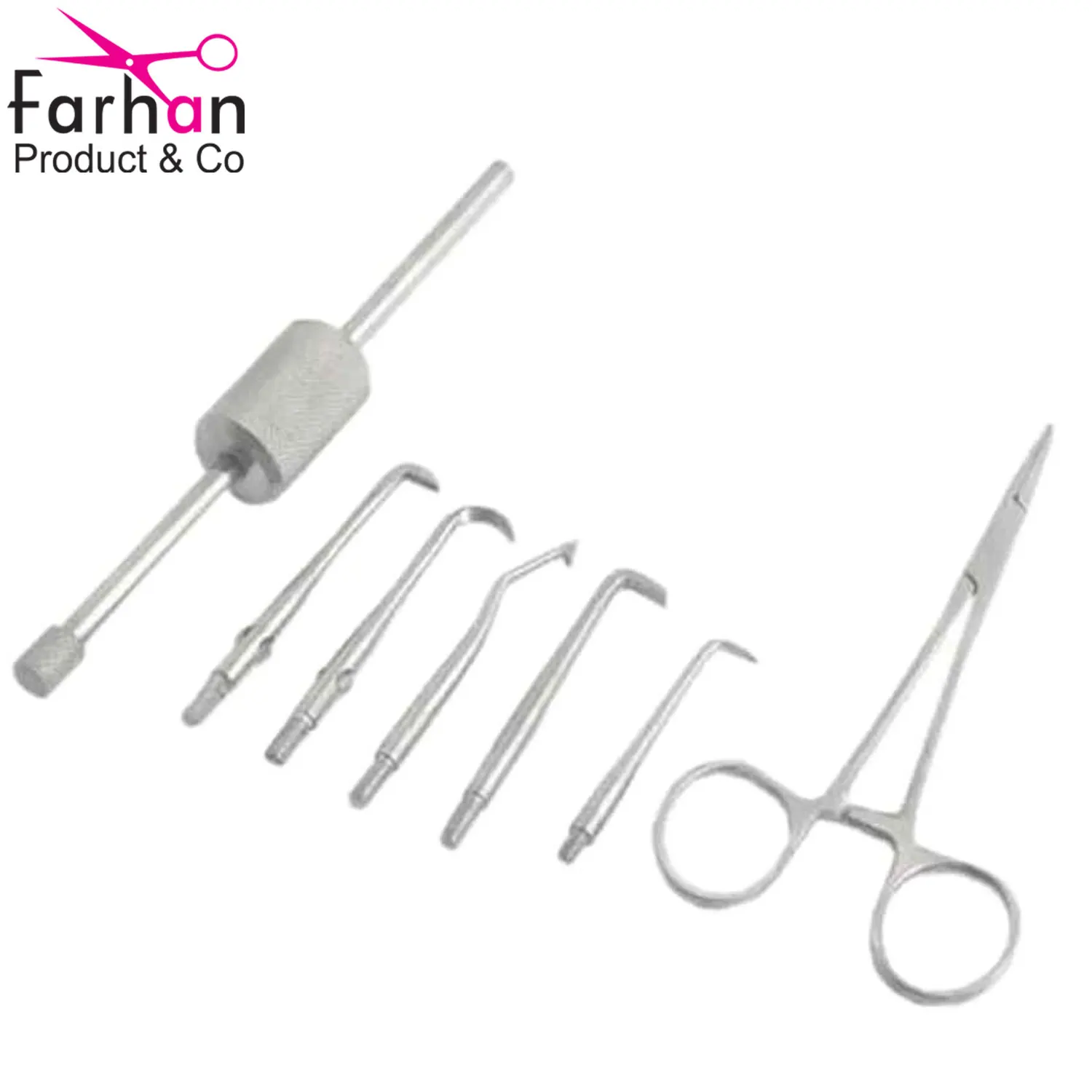 Orthodontic Kit Ligature Tucker Elastic forceps Band Pusher Bracket Gauge / Orthodontic Instruments