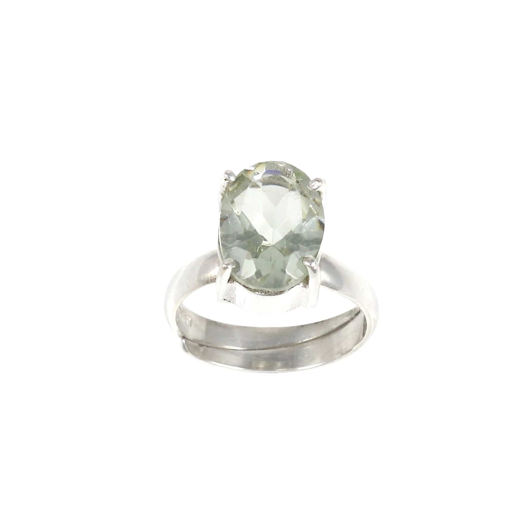 Wholesale Indian jaipur artisan inspired jewel green amethyst 925 sterling silver rings eternity vermeil tribal gemstone jewelry