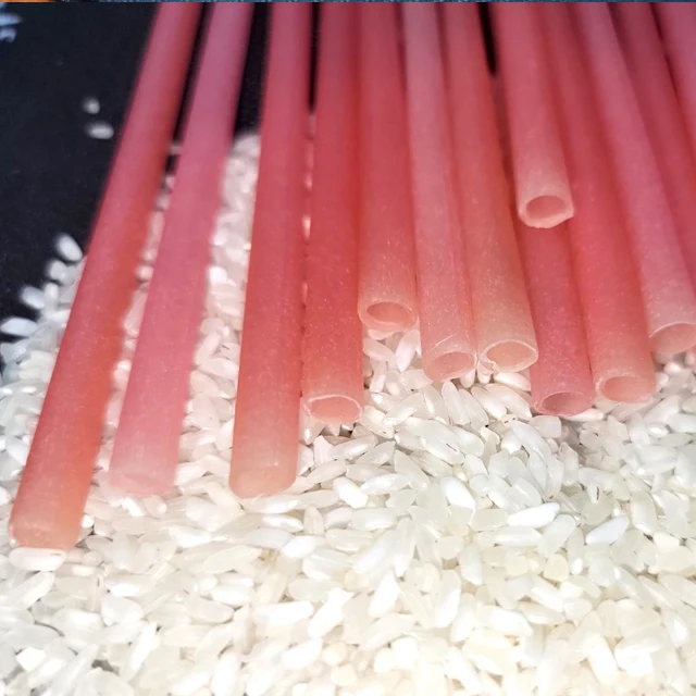 Affordable Rice Straws, 100% Compostable and Sustainable, Eco-Friendly Disposable Edible Straws from Vietnam Factory