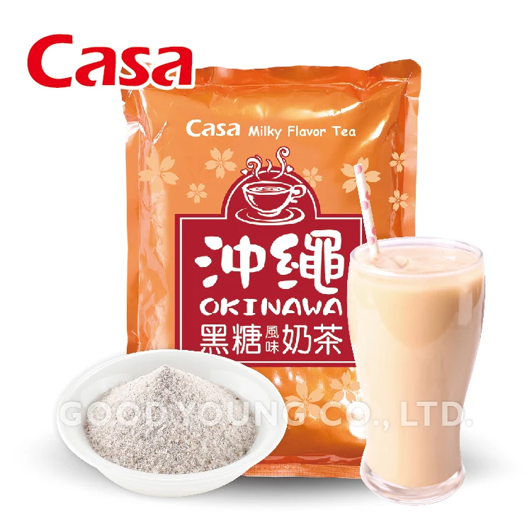 Bubble Tea Ingredients HALAL Certification for Boba Tea Shop Brown Sugar Instant Milktea Powder