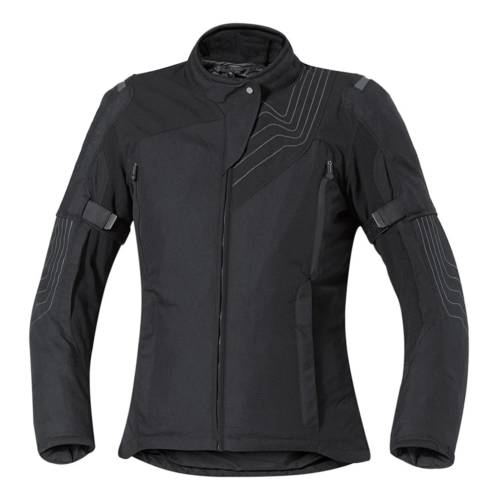 Customize women best motorcycle bike riding textile/touring jacket with certified protector ladies motorbike textile jacket