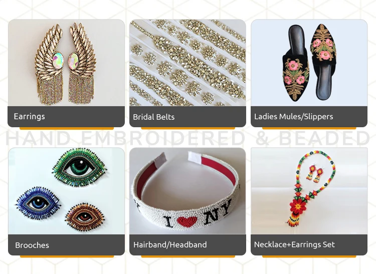 Best Quality Everyday Wear Handmade Hand Embroidered Wooden Plastic Beaded Bangle Bracelet for Sale