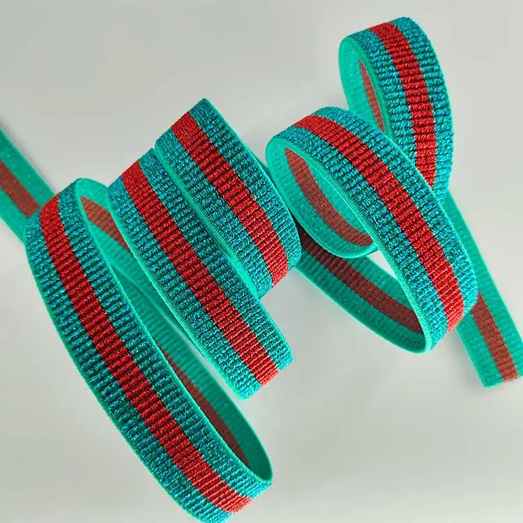 Custom Jacquard Woven Trim Peter sham Waistband Tape Elastic Fancy Elastic Band for Clothing