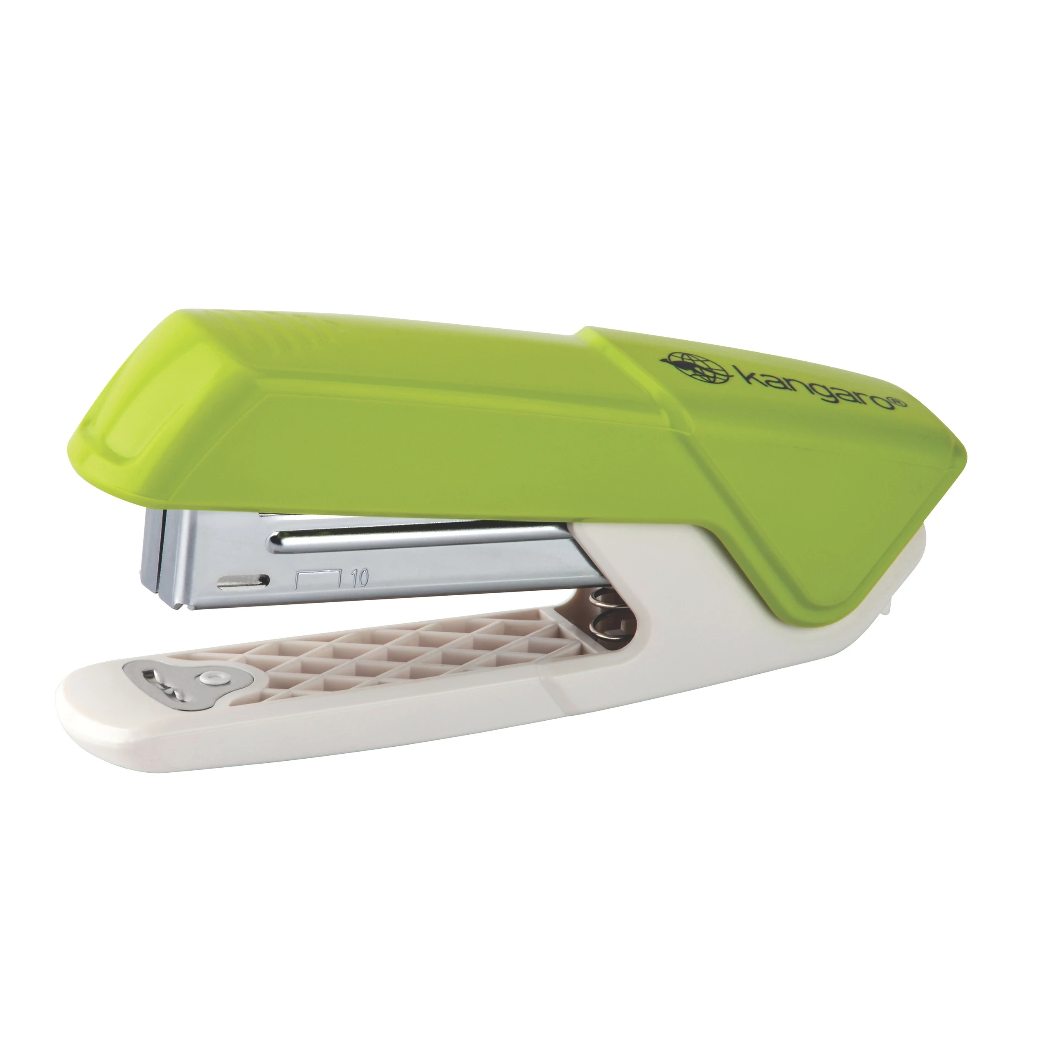 Kangaro ARIS-10 Manual Quick-Loading Stapler Plastic Body with Steel Components Built-in Staple Remover and Reload Indicator