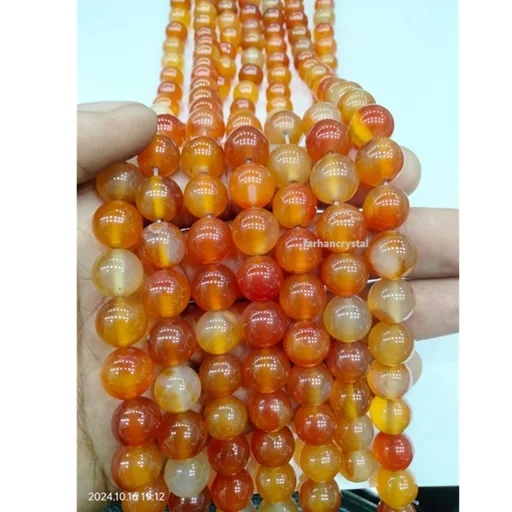 Top Quality Carnelian Bead 10mm Strand line, Loose Bead Strand Carnelian beads for jewelry making