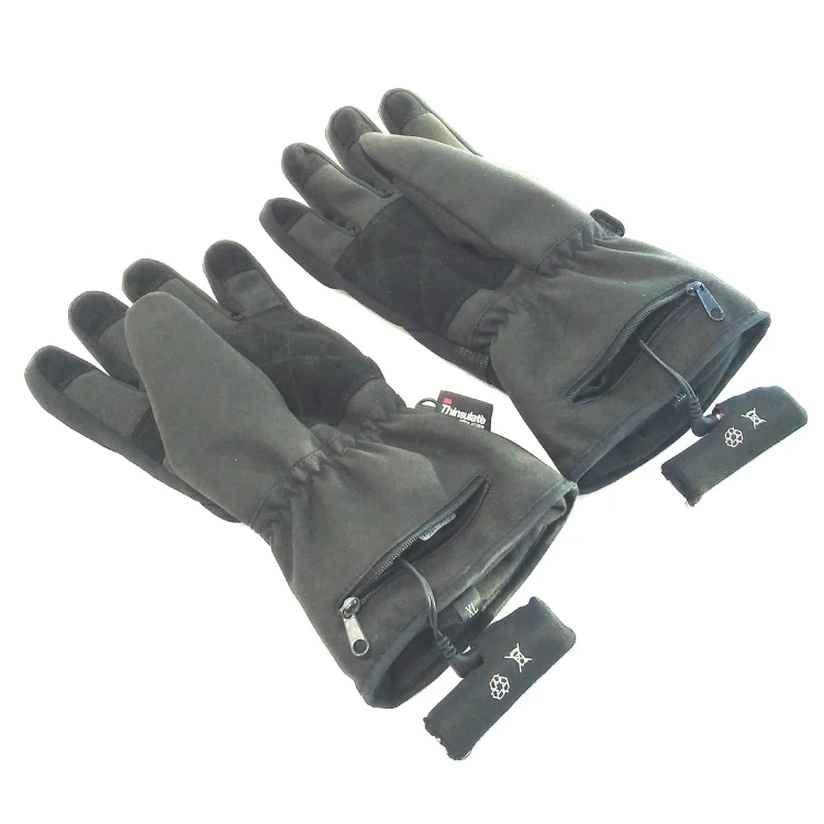Custom High Quality Winter Men Women Battery Electric Heated Gloves Thermal Hand Warmers For Hiking Ski Riding Cycling