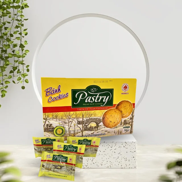 Popular Factory Price PASTRY cookie Vietnam Delicious cookie from HaiHa confectionery since 1960