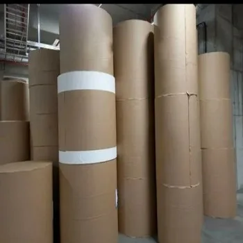 Hot sales  quality waterproof brown wrapping pe silicone coated one single side release kraft paper roll available for sale