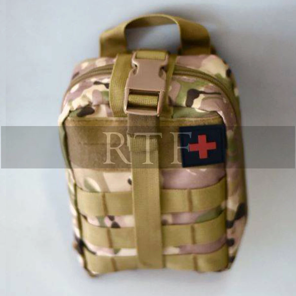 Complete First AID Survival and Medical Emergency kit with Pouch and Accessories by RAW TO FINE