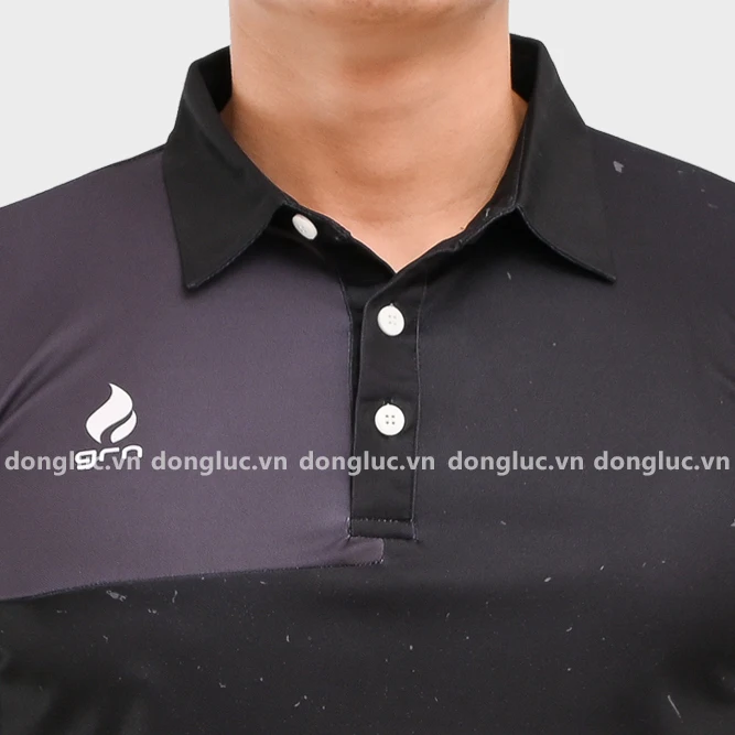 Polo Customize logo printing Made in Vietnam big manufacturer 100% polyester eyelet interlock fabric Men T-shirt