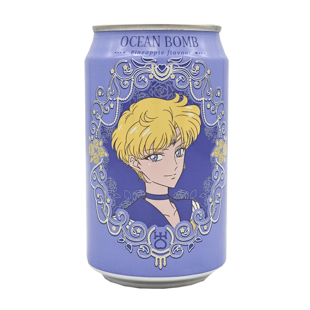 Sparkling Water Taiwan Soda Drink Famous Fruity Sparkling water Fruity Drink Ocean Bomb Dragon BallS Sailor moon Mortal Combat