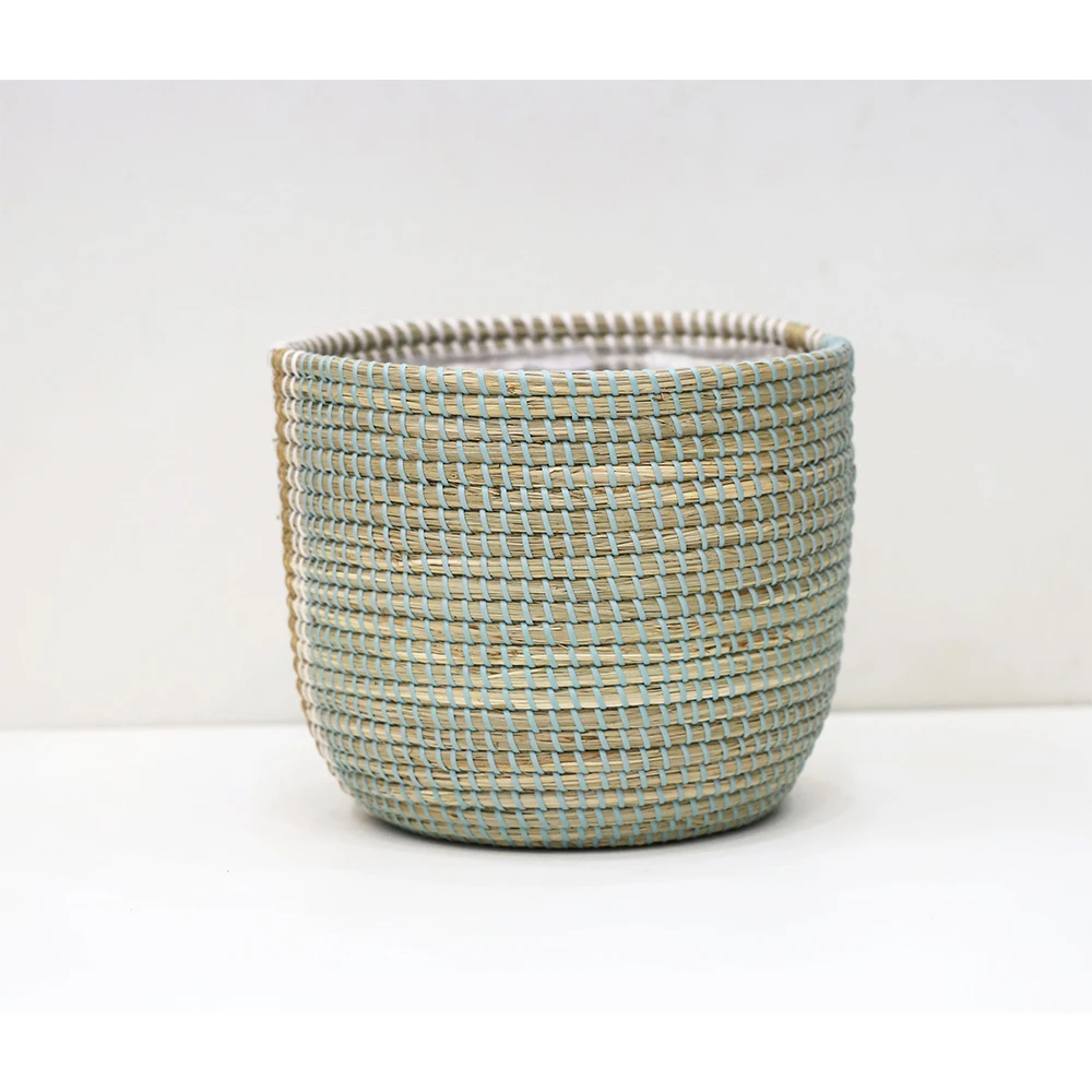 New Seagrass laundry basket hand-made in Vietnam