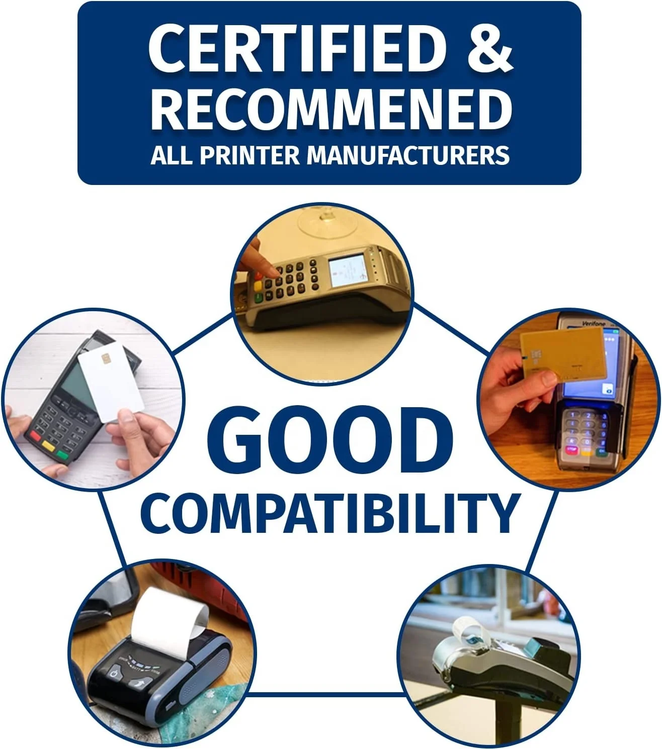 OEM Customized 55 Gsm Cheap Price Cash Register Tape Offset Printing No Ink POS Thermal Printer Paper Roll