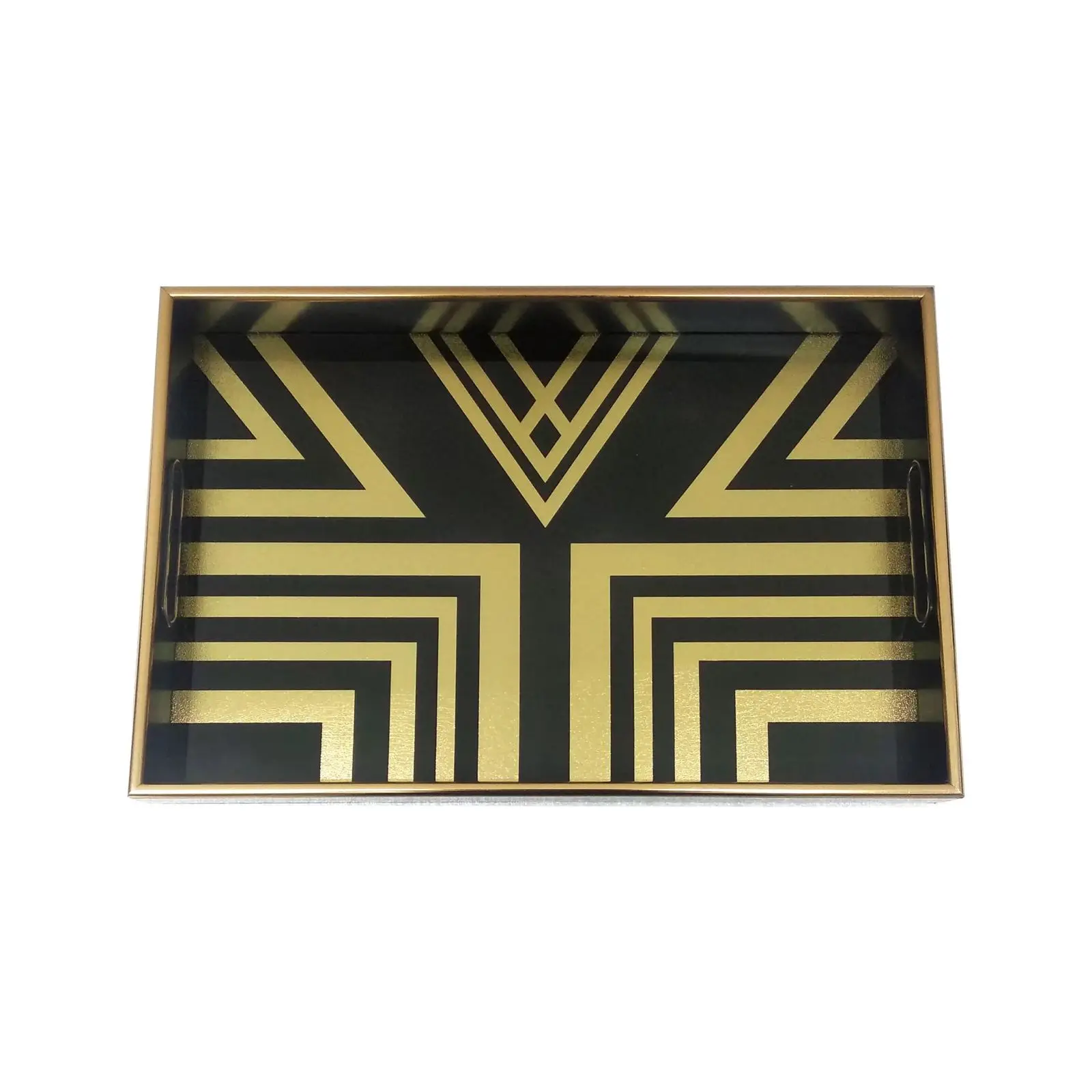 Factory Wholesale Price MDF Board Food Serving Tray Enamel Sticker Print Breakfast Tray Tableware Tabletop Tray Dishes Plates