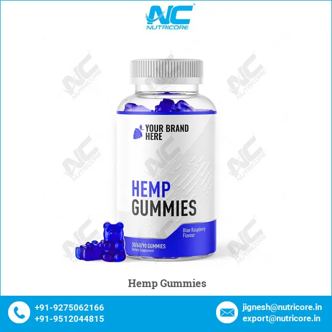 Leading Exporter of Best Quality Healthcare Supplement Private Label Hemp Gummies for Wholesale Purchase