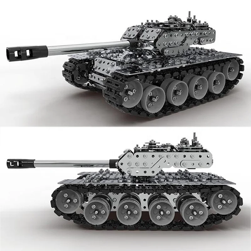 Hot Sale Classic Tank 3D Metal Building Block Set Kids Construction DIY Assembly Toys Educational Metal Puzzle Toys