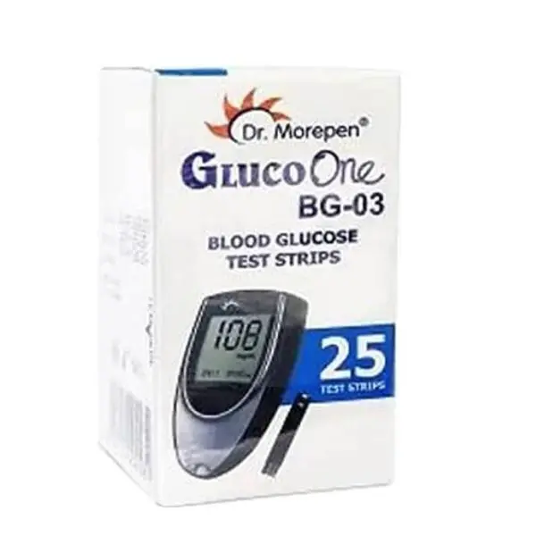 Dr.Morepen House-Service Detector Tester 25 Glucometer Test Strips Home Blood Pressure Monitor