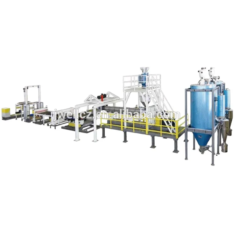 JWELL China Plastic Solar backsheet Film Extrusion EVA POE PVB SGP film making Machine machinery