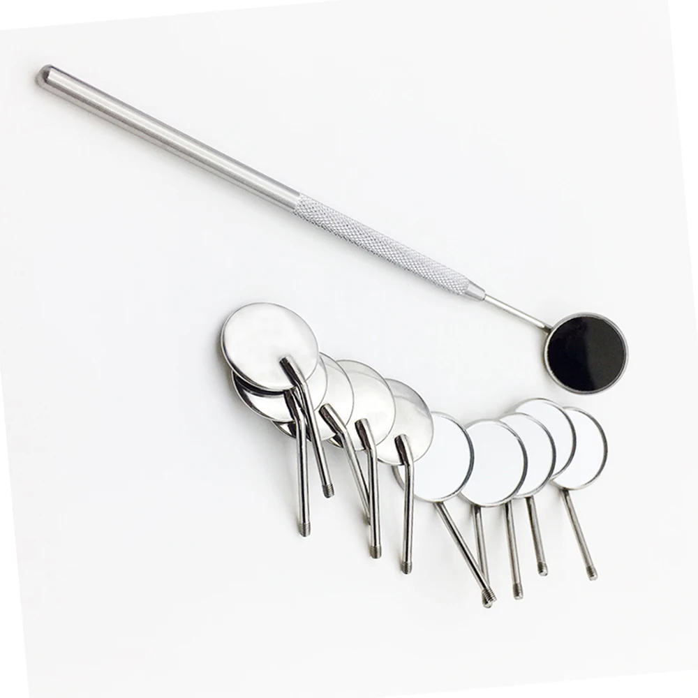 Dental Mirror Stainless Steel Mouth Mirror Dental Hygiene Kit Dental Examination Dental Mirror With Handle CE