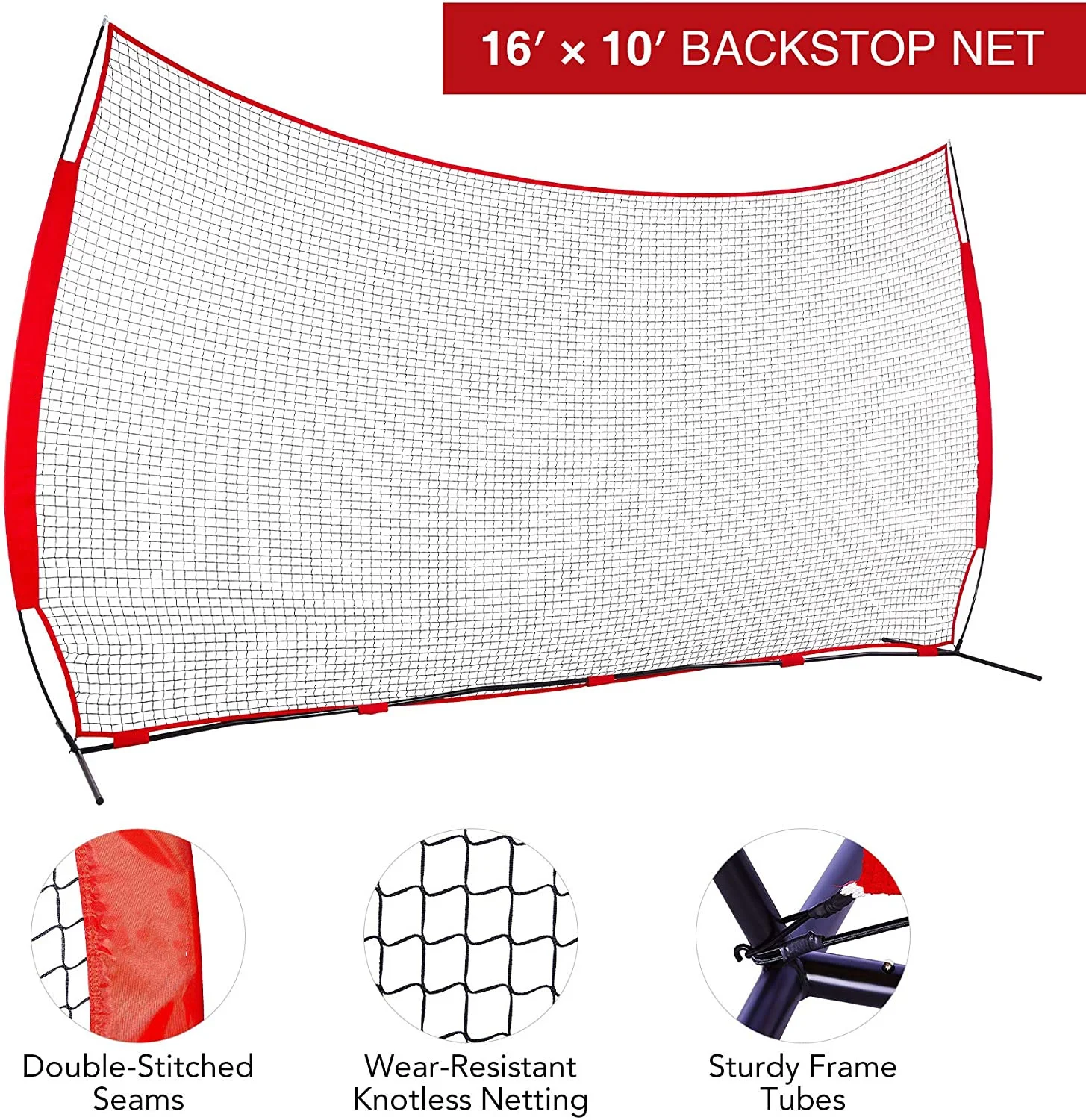 JBBN04C Low Price Portable Large Baseball Batting Soccer Rebound Goal Protection Barricade Barrier Backstop Net