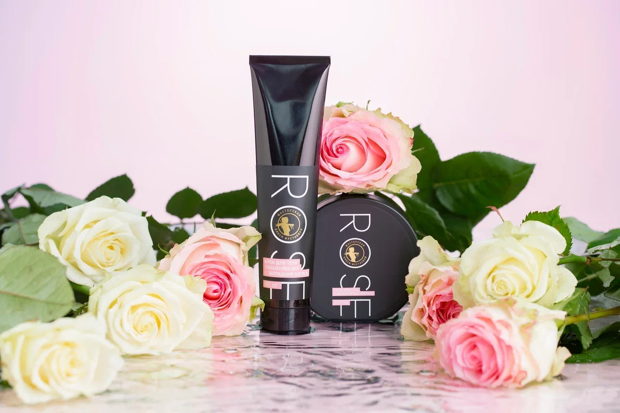 120ml Rose natural rich body cream with silk components and B5 provitamin nourishing body lotion cream