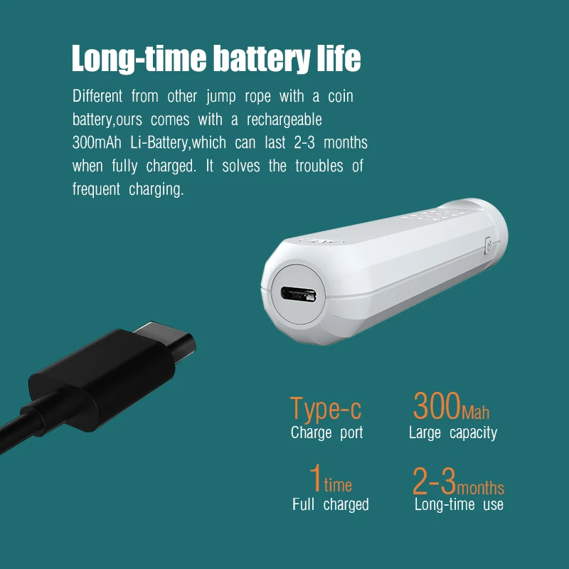 fitness cordless Digital Counting skipping rope intelligent smart skipping rope digital counter