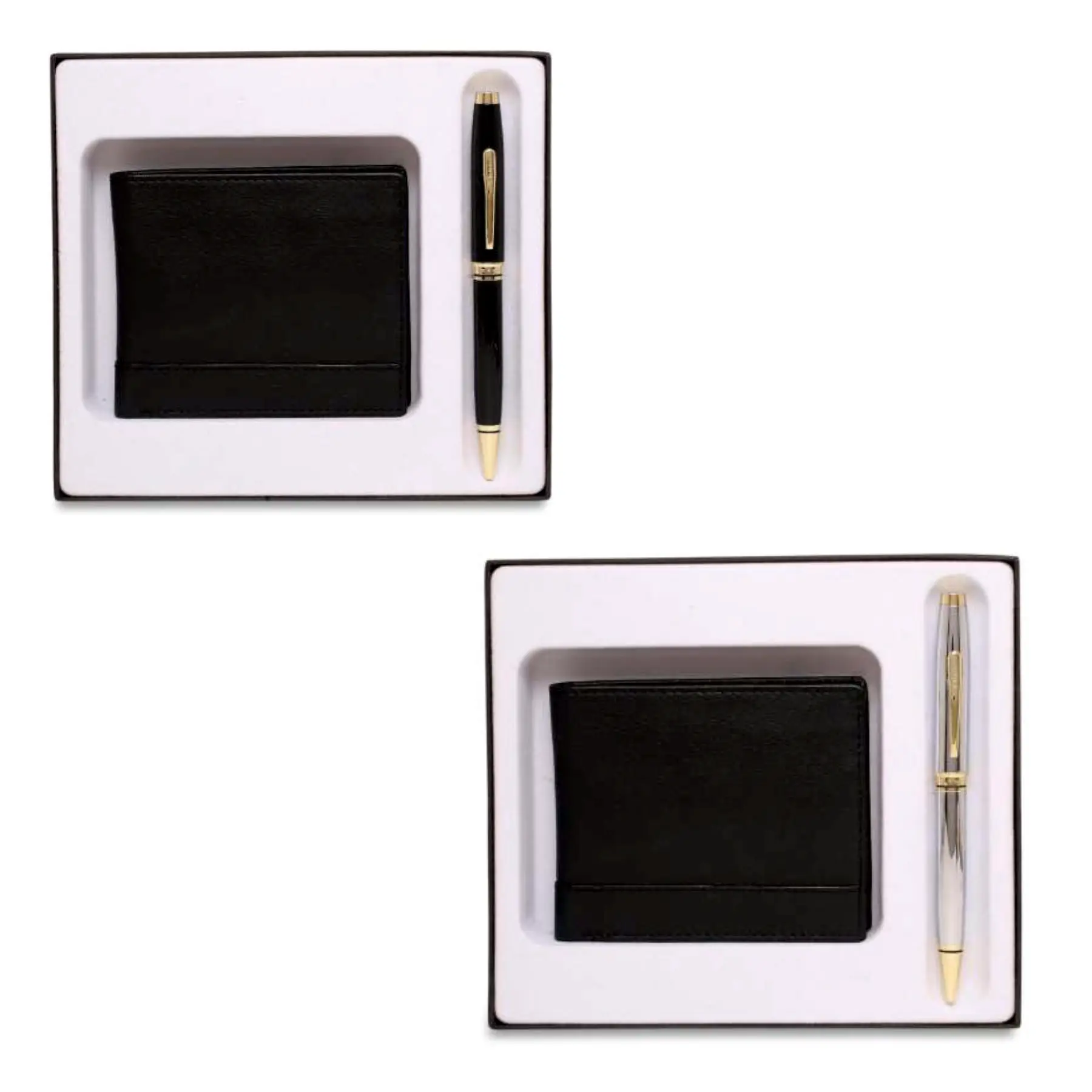 Cross Coventry Black & Tan Gold BP with Coin Wallet Gift Set Parker Fountain Roller & Ballpoint pens corporate Parker gift set